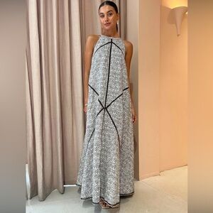 Joslin Quinn Linen Maxi Dress In Daisy